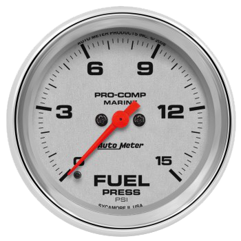 Fuel Pressure 15 Psi 2-5/8" Platinum