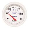 OIL PRESSURE 100 PSI 2-5/8" WHITE