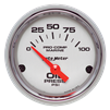 Oil Pressure 100 Psi 2-1/16" Platinum