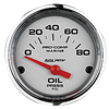 Oil Pressure 80 Psi 2-1/16" Platinum