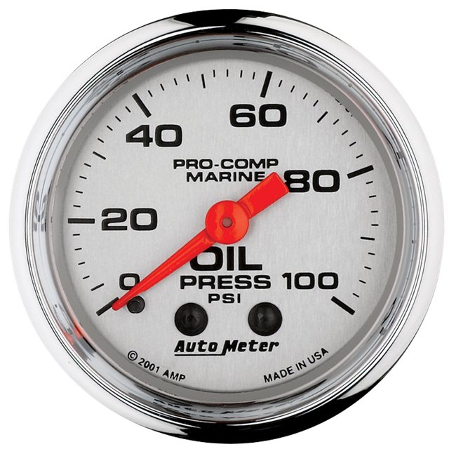 Oil Pressure Mechical 100 Psi 2-1/16"Pl