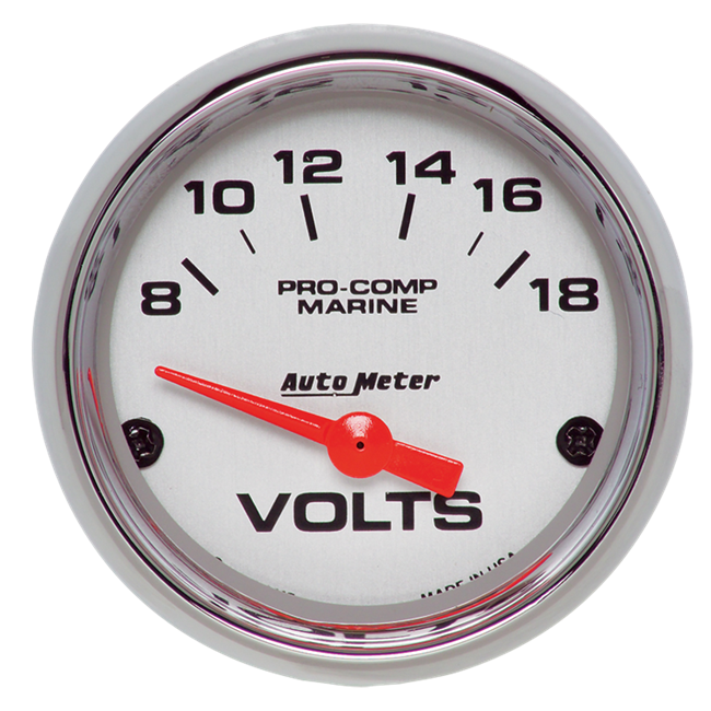 Voltmeter 2-1/16" Platinum