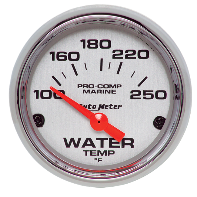 Water Temp 2-1/16" Platinum