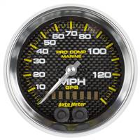 Gps Hp Speedometer With Display 140mph 3-3/8" Carbon Fiber
