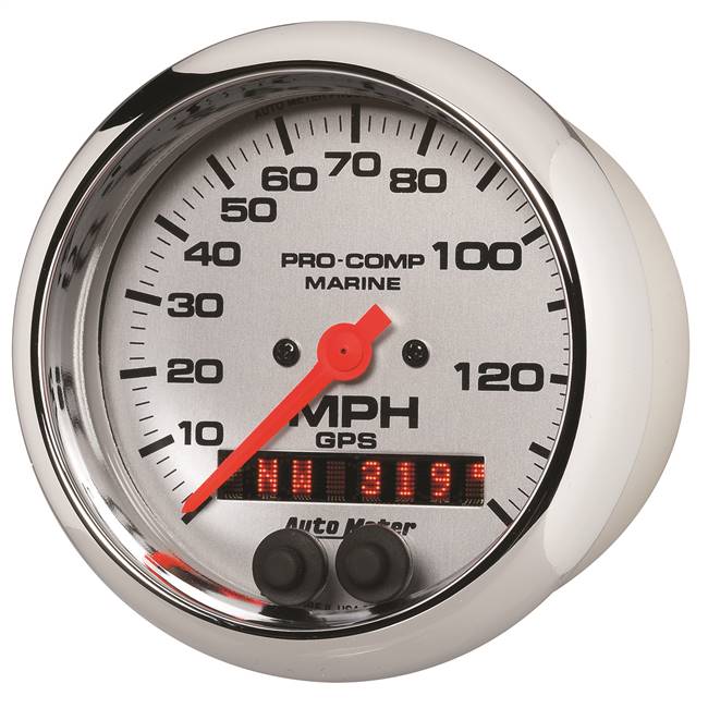 Gps Hp Speedometer With Display 140mph 3-3/8" Platinum