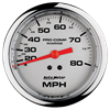 Speedometer 80 Mph 3-3/8" Platinum