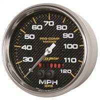 Gps Hp Speedometer With Display 120mph 5" Carbon Fiber