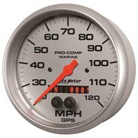 Gps Hp Speedometer With Display 120mph 5" Silver