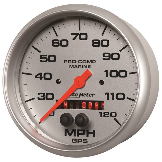 Gps Hp Speedometer With Display 120mph 5" Silver