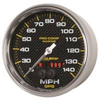 Gps Hp Speedometer With Display 140mph 5" Carbon Fiber