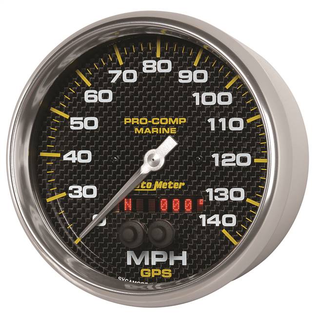 Gps Hp Speedometer With Display 140mph 5" Carbon Fiber