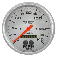 Gps Hp Speedometer With Display 140mph 5" Silver