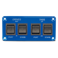 Switch Panel- Four Double Pole Switches