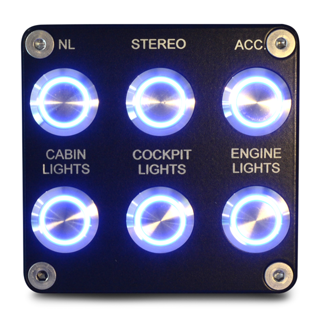 Switch Panel - 6 Round Panel