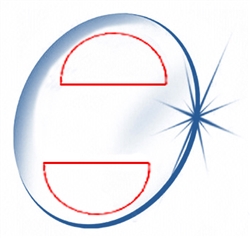 DOUBLE SEG 35MM PHOTOCHROMIC GLASS / ANTI-REFLECTIVE & UV PROTECTION