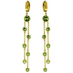 ALARRI 9.02 CTW 14K Solid Gold Chandelier Earrings Peridot