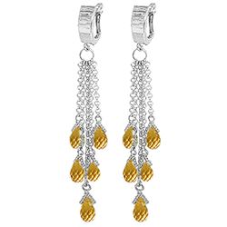 ALARRI 7.3 Carat 14K Solid Gold Liberated Elegance Citrine Earrings