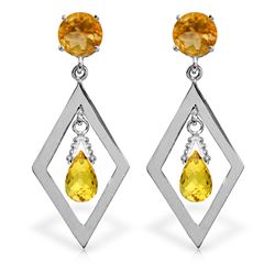 ALARRI 2.4 CTW 14K Solid Gold Celebratory Citrine Earrings