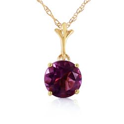 ALARRI 1.15 Carat 14K Solid Gold Love Your Smile Amethyst Necklace