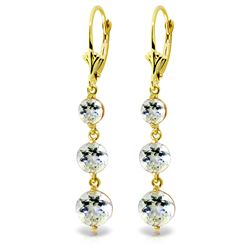 ALARRI 7.2 CTW 14K Solid Gold Chandelier Earrings Aquamarine