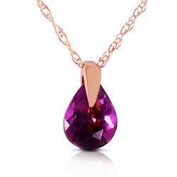 ALARRI 0.68 CTW 14K Solid Rose Gold Enduring Amethyst Necklace