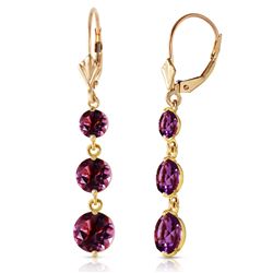 ALARRI 7.2 Carat 14K Solid Gold Rainfall Amethyst Earrings