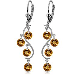 ALARRI 4.95 Carat 14K Solid Gold Epic Love Citrine Earrings