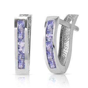 ALARRI 0.95 Carat 14K Solid White Gold Consequences Tanzanite Earrings
