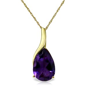 ALARRI 5 Carat 14K Solid Gold Anyrhing For You Amethyst Necklace
