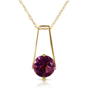 ALARRI 1.45 CTW 14K Solid Gold Anything For You Amethyst Necklace