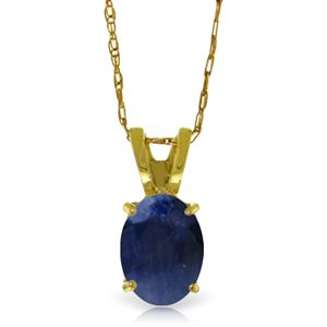 ALARRI 1 Carat 14K Solid Gold Upon The Waters Sapphire Necklace
