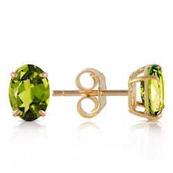 ALARRI 1.8 CTW 14K Solid Gold Love Essentials Peridot Earrings