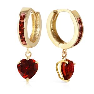 ALARRI 4.1 Carat 14K Solid Gold Sicily Garnet Earrings