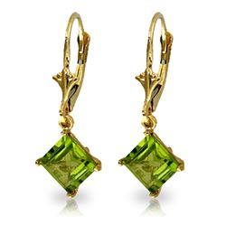 ALARRI 3.2 Carat 14K Solid Gold Evangelynne Peridot Earrings