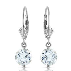 ALARRI 3.1 Carat 14K Solid White Gold Complacency Aquamarine Earrings