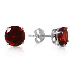 ALARRI 3.1 Carat 14K Solid White Gold Entre Nous Garnet Earrings