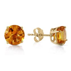 ALARRI 3.1 Carat 14K Solid Gold I Saw The Sun Citrine Earrings