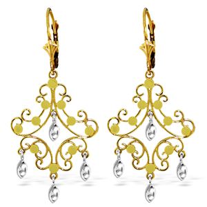 ALARRI 14K Solid Gold Chandelier Earrings