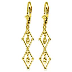ALARRI 14K Solid Gold Luminous Chandelier Earrings