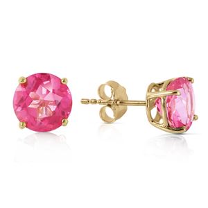 ALARRI 3.1 CTW 14K Solid Gold Precisely Why Pink Topaz Earrings