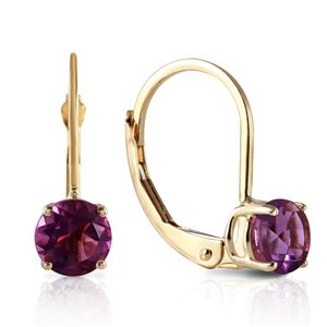 ALARRI 1.2 Carat 14K Solid Gold Iris Amethyst Earrings