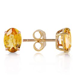 ALARRI 1.8 Carat 14K Solid Gold A Bee Or Two Citrine Earrings