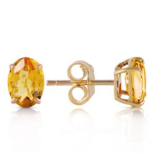 ALARRI 1.8 Carat 14K Solid Gold A Bee Or Two Citrine Earrings