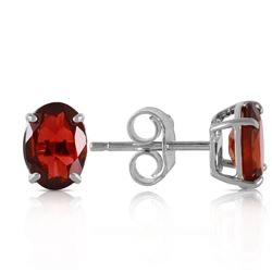 ALARRI 1.8 CTW 14K Solid White Gold Make Believe Garnet Earrings