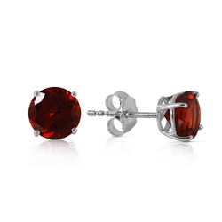 ALARRI 0.95 Carat 14K Solid White Gold Behold Glory Garnet Earrings