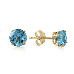 ALARRI 0.95 CTW 14K Solid Gold Honored Guest Blue Topaz Earrings