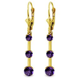 ALARRI 2.5 Carat 14K Solid Generosity Amethyst Earrings