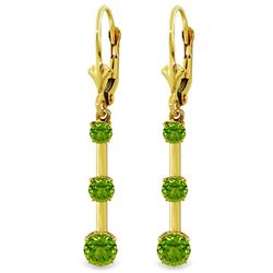 ALARRI 2.5 Carat 14K Solid Gold Generosity Peridot Earrings