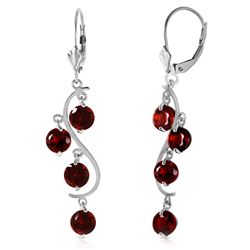 ALARRI 4.95 Carat 14K Solid White Gold No Fault Of Mine Garnet Earrings