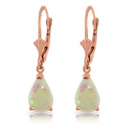 ALARRI 1.55 CTW 14K Solid Rose Gold Opal Glamour Earrings